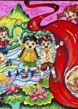 《兒童友好，共享未來》 朱思怡 10歲 鳳臺縣朱馬店鎮(zhèn)中心學(xué)校