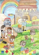 《我的壽州，我的家》 畢景沐 7歲 壽縣縣直機(jī)關(guān)幼兒園  大二班